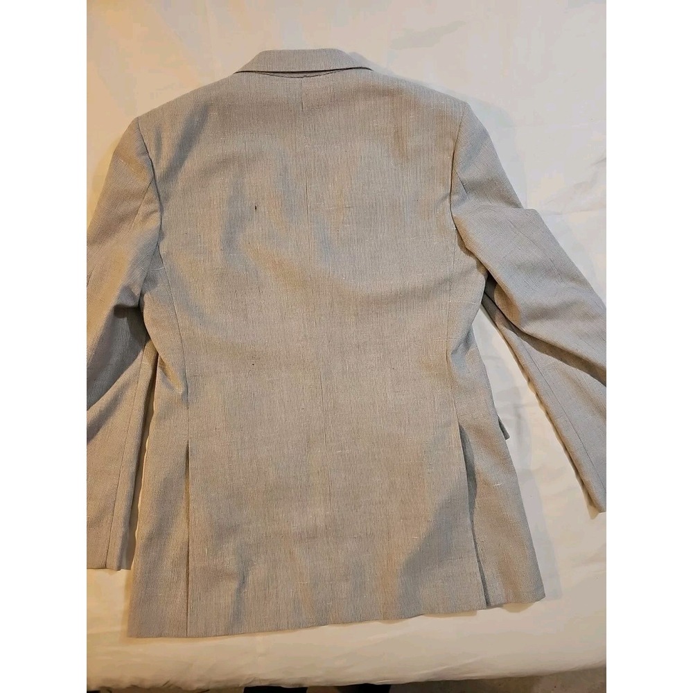 Vintage Elder-Beerman David George Suit Jacket & Vest Light Gray 40 L - Picture 6 of 12